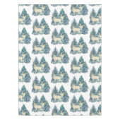 Nappe Une Paire De Cerfs Dans La Forêt D'Hiver (Devant)