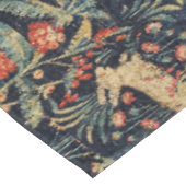 Nappe UNICORNE ET CERF, FLEURS, ANIMAUX FORESTIERS Flora (Angle)