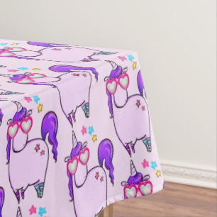 Nappe Unicorne mignonne en Motif de lunettes en forme de