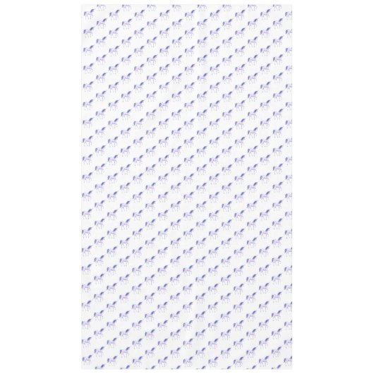 Nappe Unicornes blanches violettes Aqua (Devant)