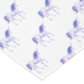 Nappe Unicornes blanches violettes Aqua (Angle)