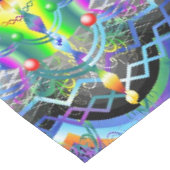 Nappe Univers Mandala Couleurs Psychédéliques (Angle)