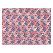 Nappe USA AMERICAN Drapeau Carte Stylo Patriotique Géomé (Devant (Horizontal))
