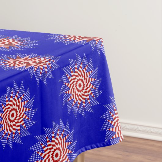 Nappe USA FLAG-TEABAG FOLDING S12B-52x70 TABLECLOTH (In Situ)