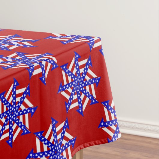 Nappe USA FLAG-TEABAG FOLDING S14R-52x70 TABLECLOTH (In Situ)