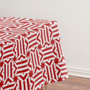 Nappe USA FLAG-TEABAG FOLDING S7-52x70 COTTON TABLECLOTH