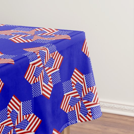 Nappe USA FLAG-TEABAG FOLDING S9B-52x70 TABLECLOTH (In Situ)