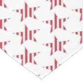 Nappe USA Red Stried Stars Motif Patriotique (Angle)