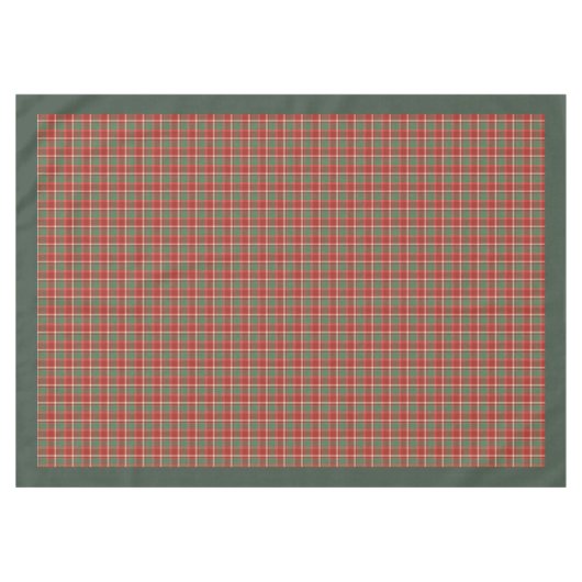 Nappe Vacances chaudes en Classic Rouge et Vert Plaid De (Devant (Horizontal))