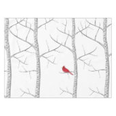 Nappe Vacances hiver simple Red Cardinal Birger Tree (Devant (Horizontal))