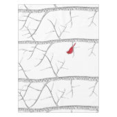 Nappe Vacances hiver simple Red Cardinal Birger Tree (Devant)