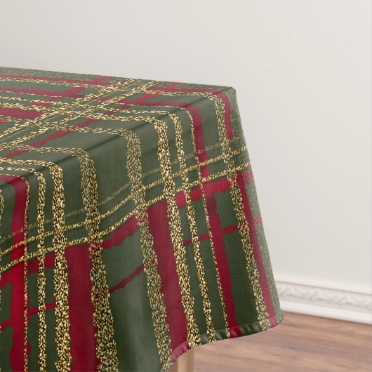 Nappe Vacances Rouge, Vert & Or Parties scintillant Tart (In Situ)