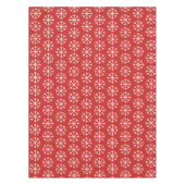 Nappe Vacances rouges et blanches de Noël de motif de (Devant)