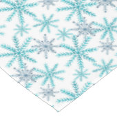 Nappe Vacances turquoises de motif de flocon de neige de (Angle)