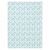 Nappe Vacances turquoises de motif de flocon de neige de (Devant)