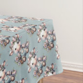 Nappe Vache Bébé mignonne Pastel dans les salons avec fl (In Situ)