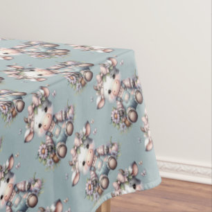 Nappe Vache Bébé mignonne Pastel dans les salons avec fl