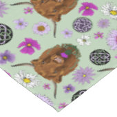 Nappe Vache Écossaise des Highlands Thistle Celtique Vio (Angle)