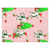 Nappe vache rose et moche de noël (Devant (Horizontal))