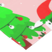 Nappe vache rose et moche de noël (Angle)