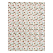 Nappe Vaches Highland et fleurs roses Motif Floral (Devant)