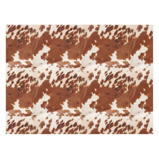 Nappe Vachette blanche à crème Brown (Devant (Horizontal))