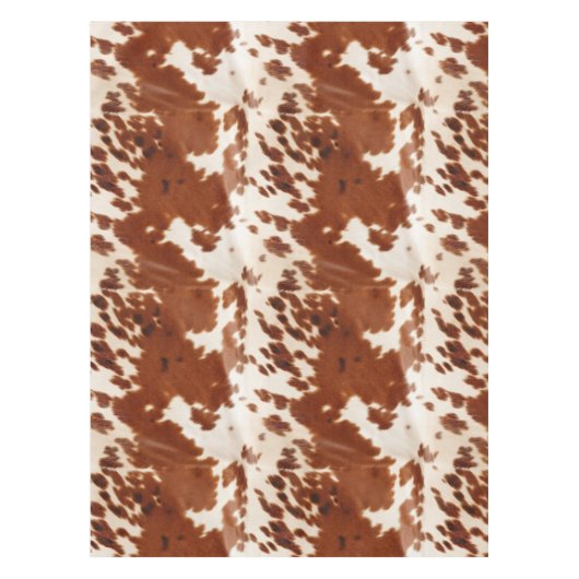 Nappe Vachette blanche à crème Brown (Devant)