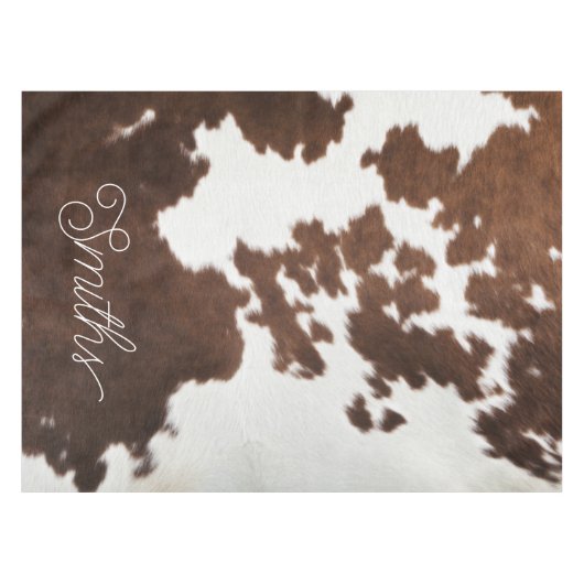 Nappe Vachette Brown et blanche (Devant (Horizontal))