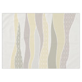 Nappe Vague Abstraite à rayures roses-jaunes-roses (Devant (Horizontal))