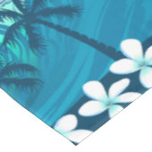 Nappe vague de surf tropicale avec palmiers (Angle)