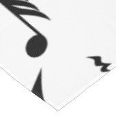 Nappe Vague élégante de clef triple noire et blanche (Angle)