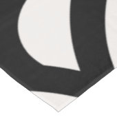 Nappe Vagues Abstraites, Arches, Lignes Noires Et Blanch (Angle)