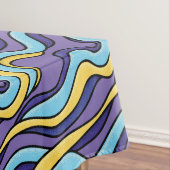 Nappe Vagues colorées Motif Funky Retro moderne Abstrait (In Situ)