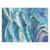 Nappe Vagues de l'océan bleu (Devant (Horizontal))