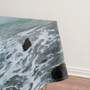 Nappe Vagues Et Bateaux De Pêche Sur L'Océan,