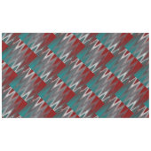 Nappe Vagues grises sur sarcelle bordeaux (Devant (Horizontal))