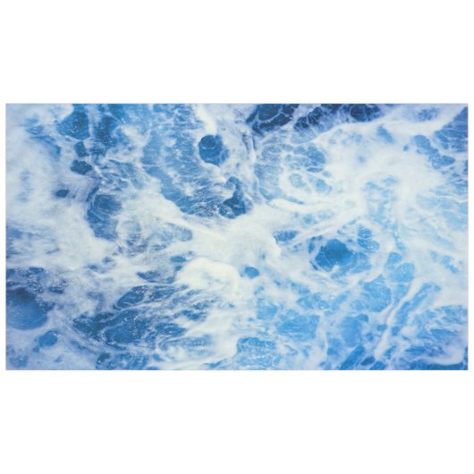 Nappe Vagues profondes de l'océan bleu (Devant (Horizontal))