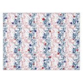 Nappe Vagues rouges blanches et bleues avec des étoiles (Devant (Horizontal))