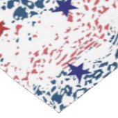Nappe Vagues rouges blanches et bleues avec des étoiles (Angle)