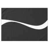 Nappe Vagues simples 2 - Noir et blanc (Devant (Horizontal))