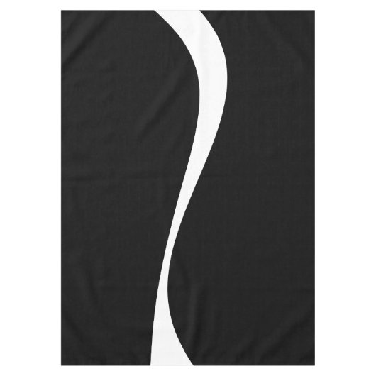 Nappe Vagues simples 2 - Noir et blanc (Devant)