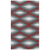 Nappe vagues turquoises de gris bordeaux (Devant)