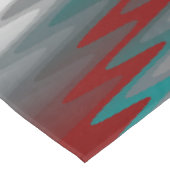 Nappe vagues turquoises de gris bordeaux (Angle)