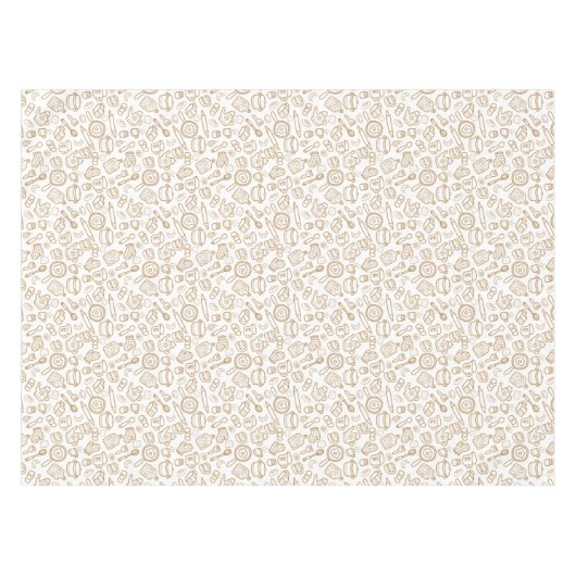 Nappe Vaisselle Blanc Brown (Devant (Horizontal))