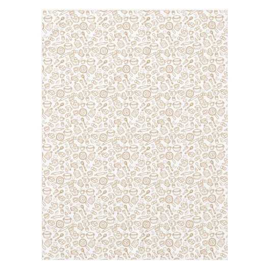 Nappe Vaisselle Blanc Brown (Devant)