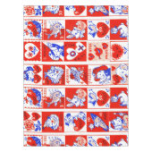 Nappe Valentine Retro Love Hugs Motif (Devant)