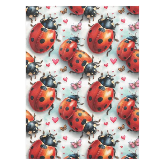 Nappe Valentine`s Day Ladybug Love Pattern (Devant)