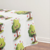 Nappe Valentine's Day Tablecloth Love Tree Red Hearts (In Situ)