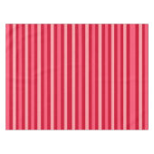 Nappe Valentines rayures rouge et rose (Devant (Horizontal))