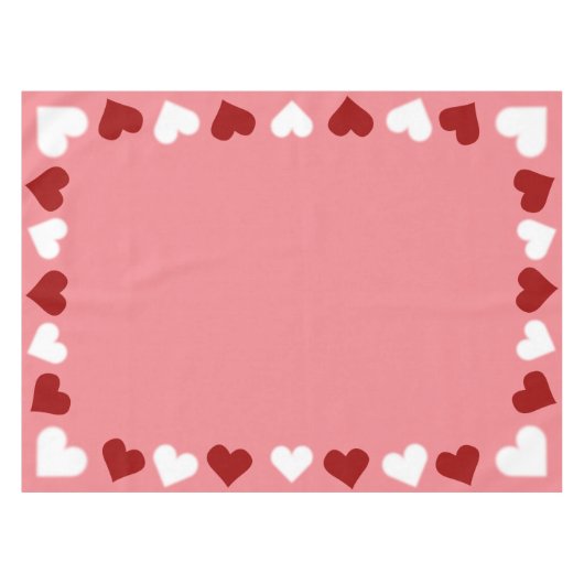 Nappe Valentine's Tablecloth Custom Valentine's Decor (Devant (Horizontal))